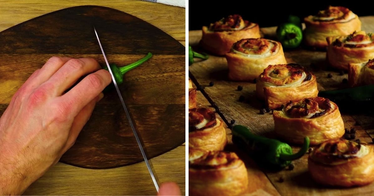 Rollsy z ciasta francuskiego w pikantnej wersji Pyszności